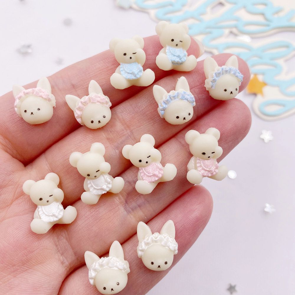 Art Craft 3 Year Old - 30Pcs Resin Kawaii Colorful 3D Mini