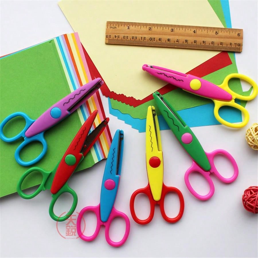 Art Craft For Toddlers - Various Styles Kids Safety Scissors 6Pcs