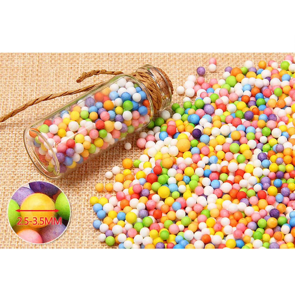 Art Craft Clay - Colorful Lightweight Foam Beads 2.5-3.5mm for