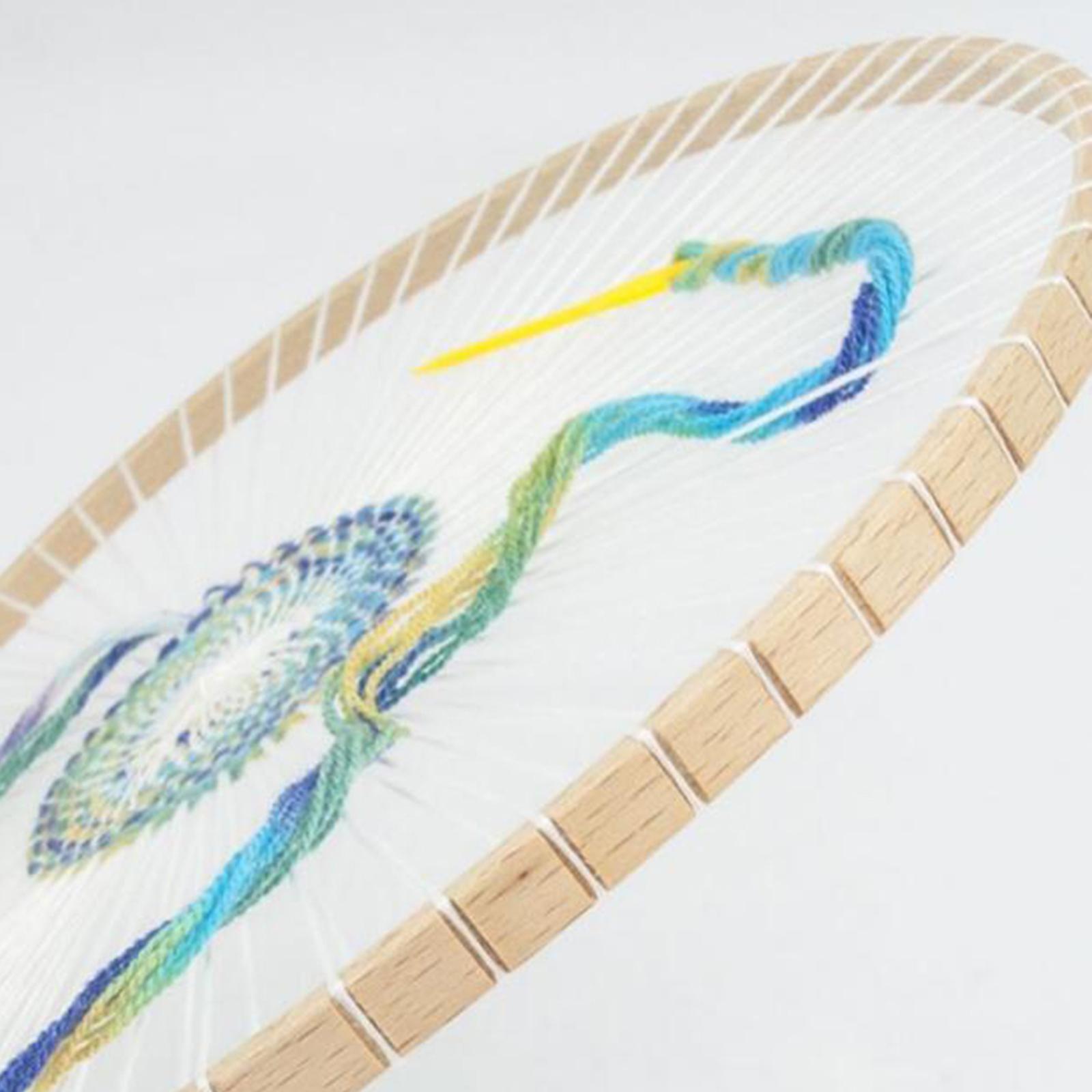 Loom Weaving Frame - Hand-knitting Machine Round Loom Wooden Weaving