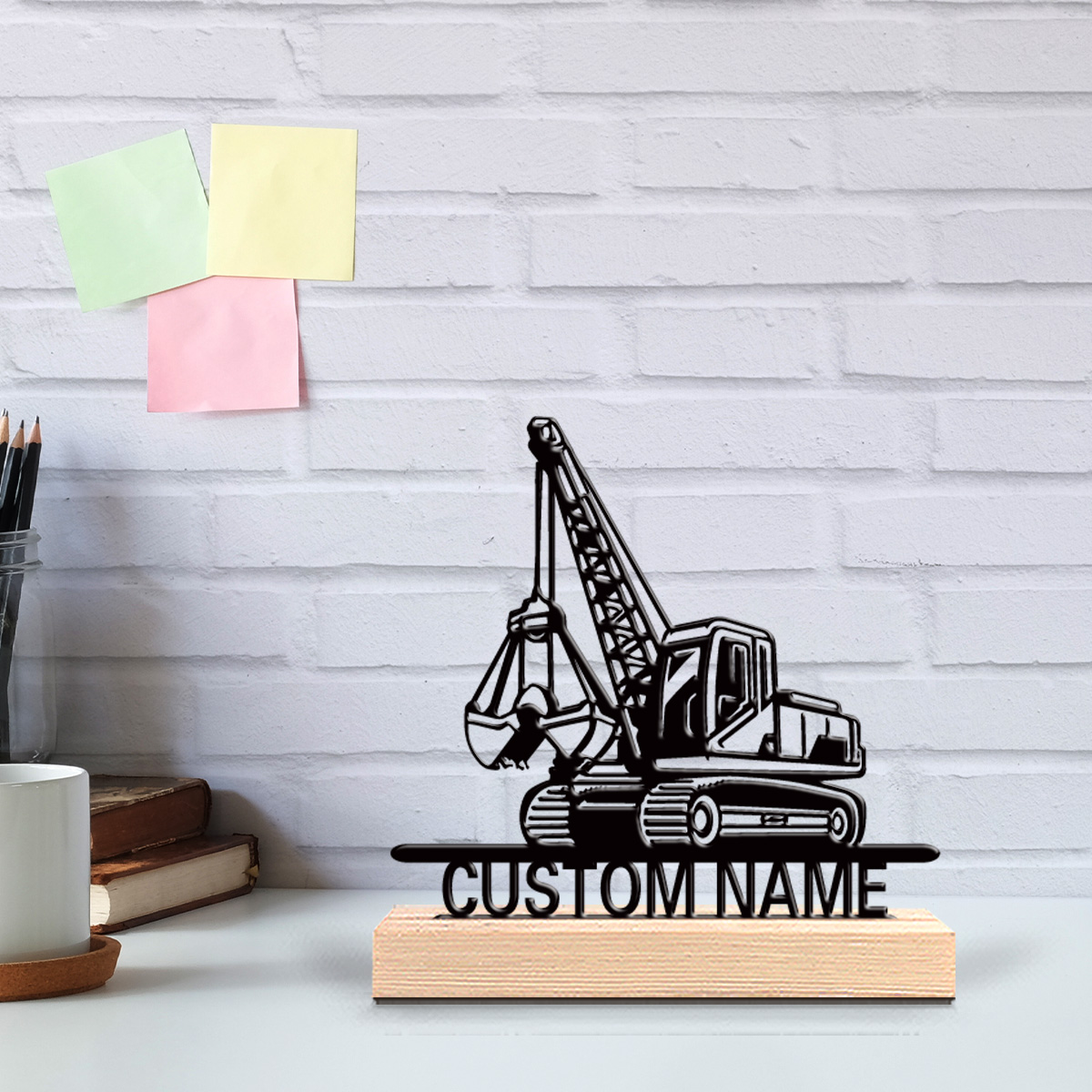 Art Craft Material - 1pc tractor Customized Letter Tin Statue