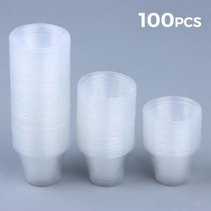 Art Craft Cup - 100pcs 30ml Graduated Plastic Mix Cups