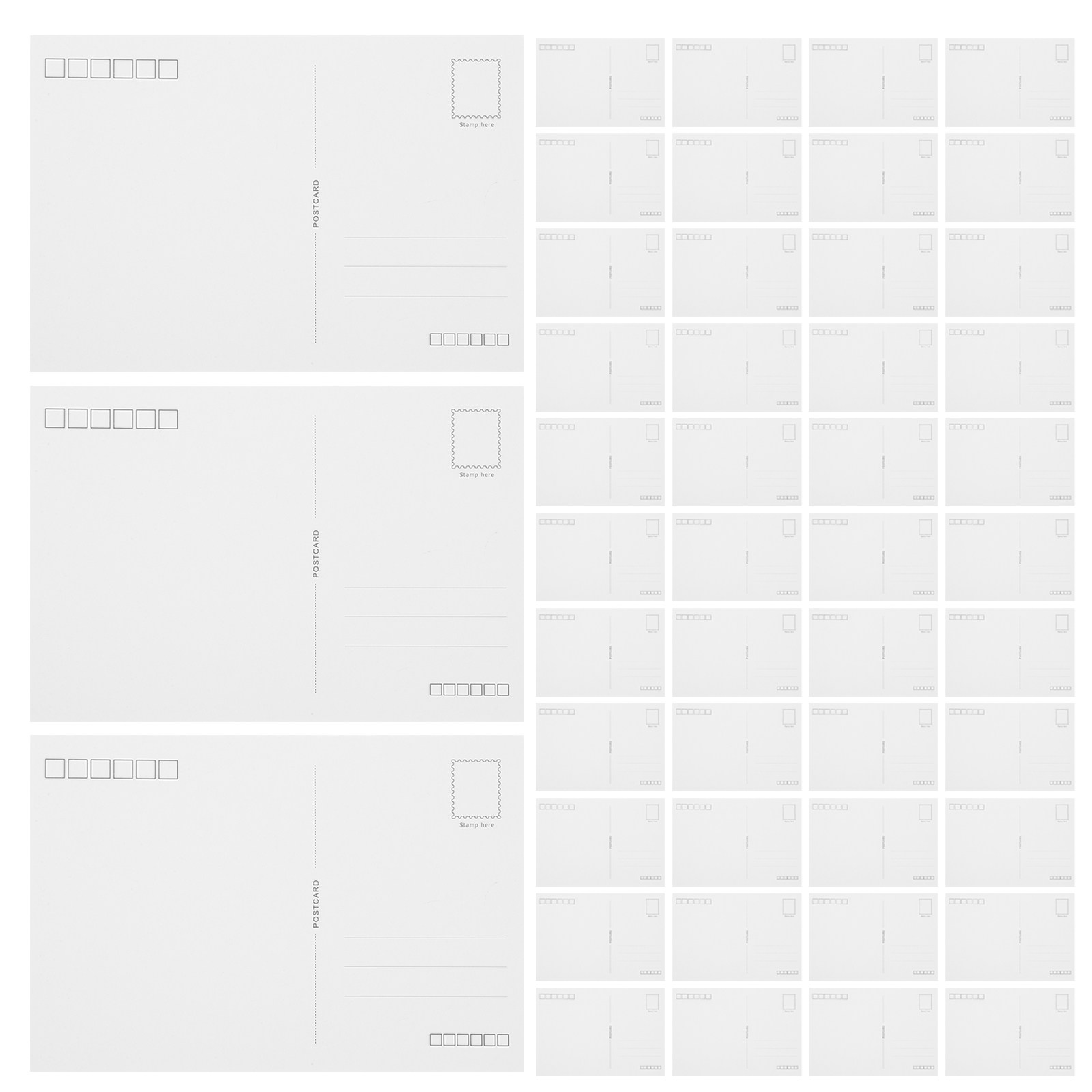 Art Craft In Paper - Blank Birthday Postcards Bulk Watercolor Paper