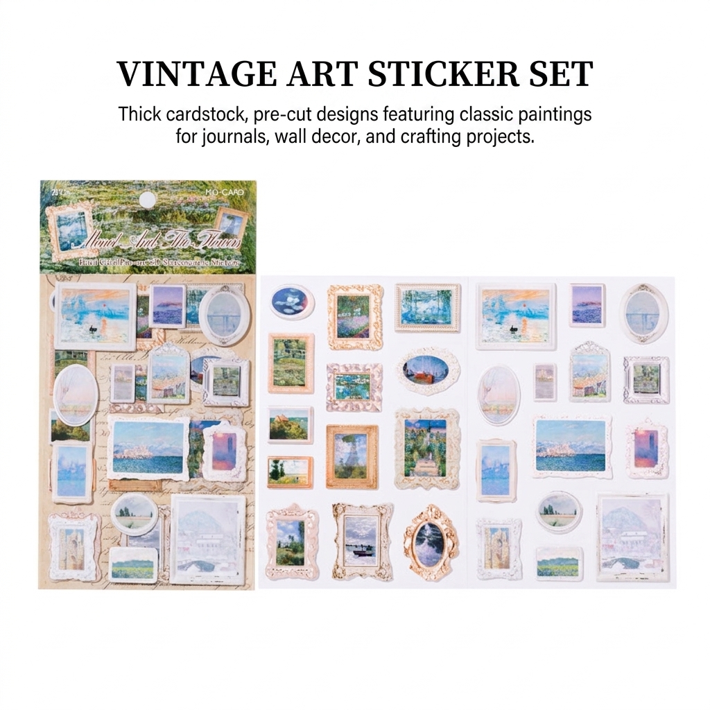 Art Craft 3 Year Old - Art Lovers Sticker Set Famous Painting