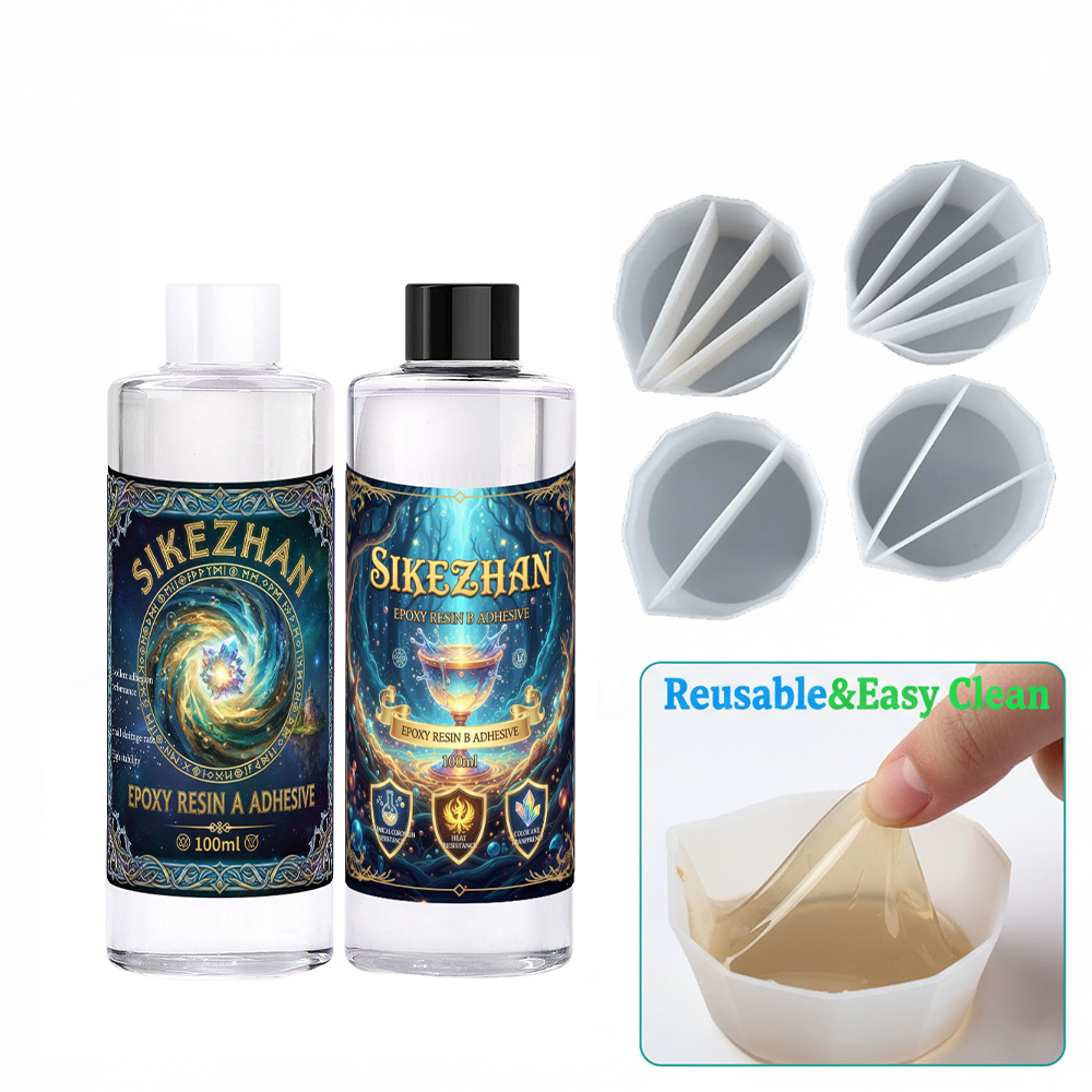 Art Craft Cup - Epoxy Resin Kit with 4 Silicone