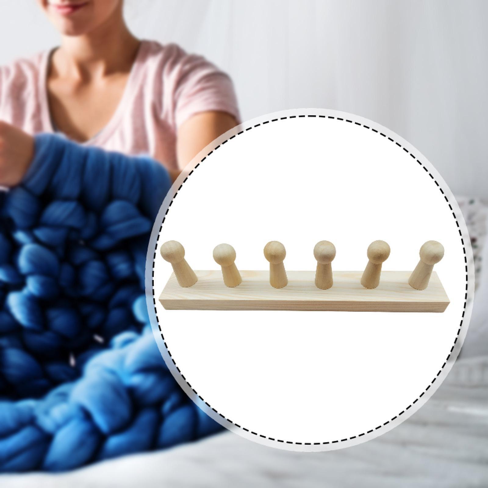 Loom Weaving Frame - Chunky Blanket Knitting Loom Wooden Frame