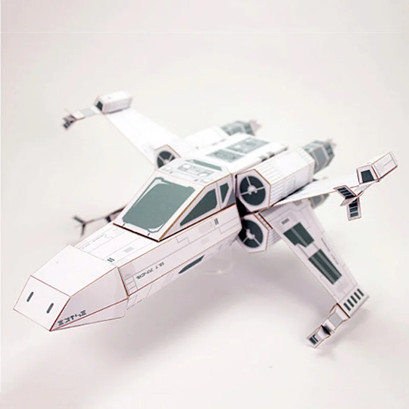 Art Craft Center - X-WING Fighter White Paper Model Mini