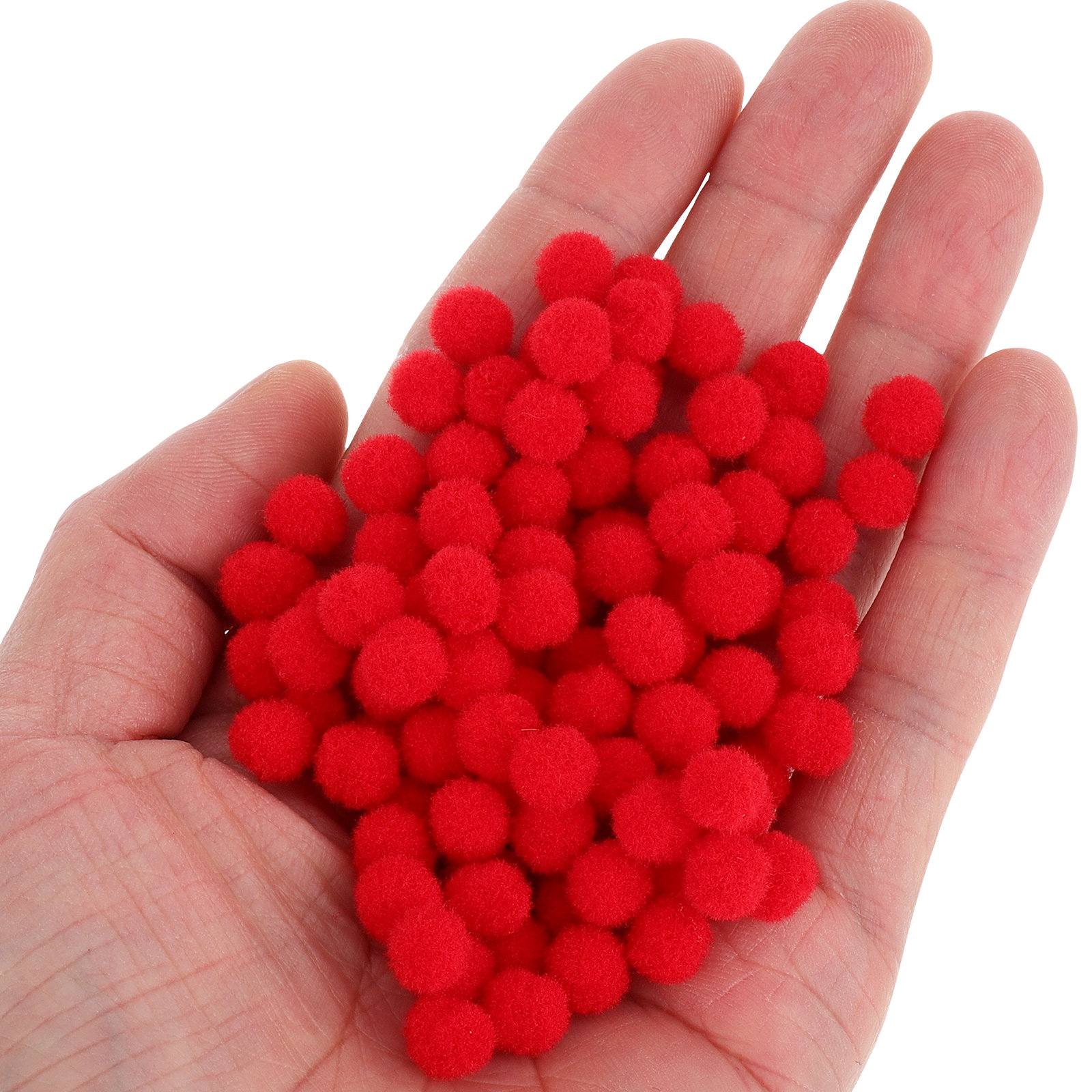 100Pcs Red Mini Pom Poms Polye - đánh giá và giá Art Craft For Preschoolers
