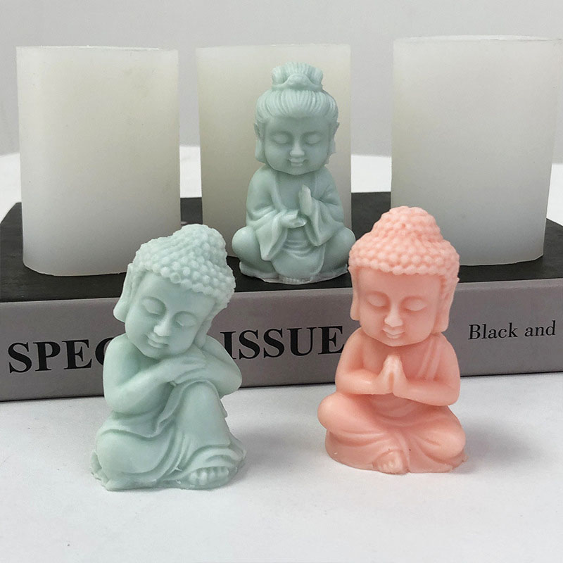 3D Little Monk Candle Silicone - đánh giá và giá Art Craft Show