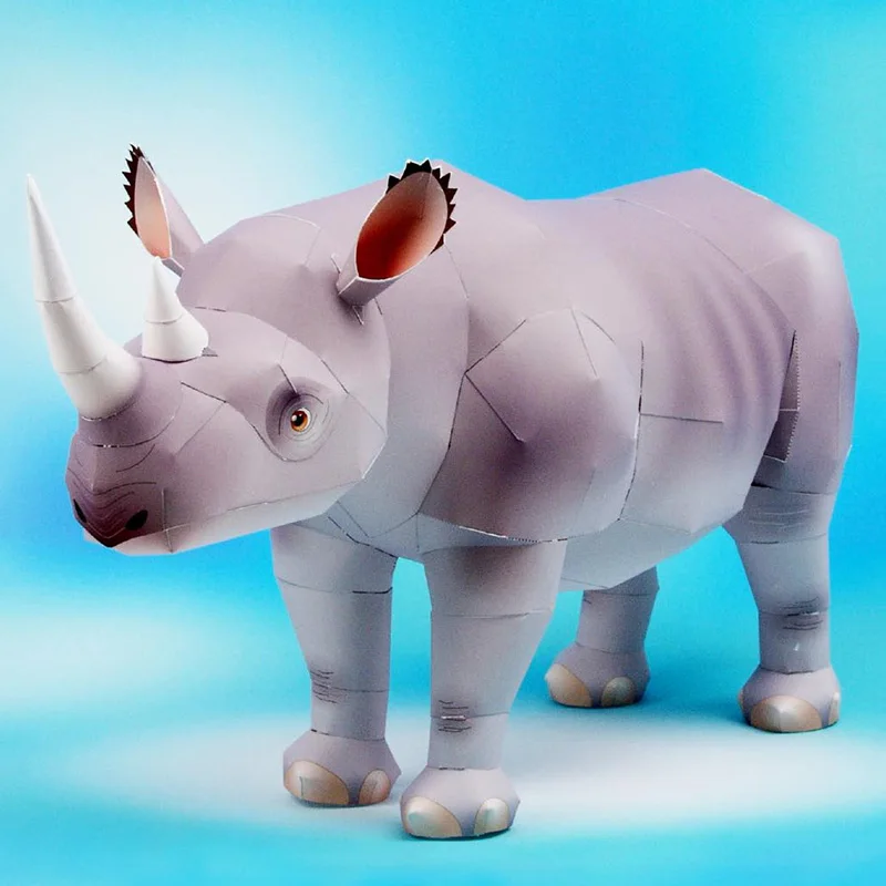 Rhinoceros Hook-lipped Handmad - đánh giá và giá Art Craft Center