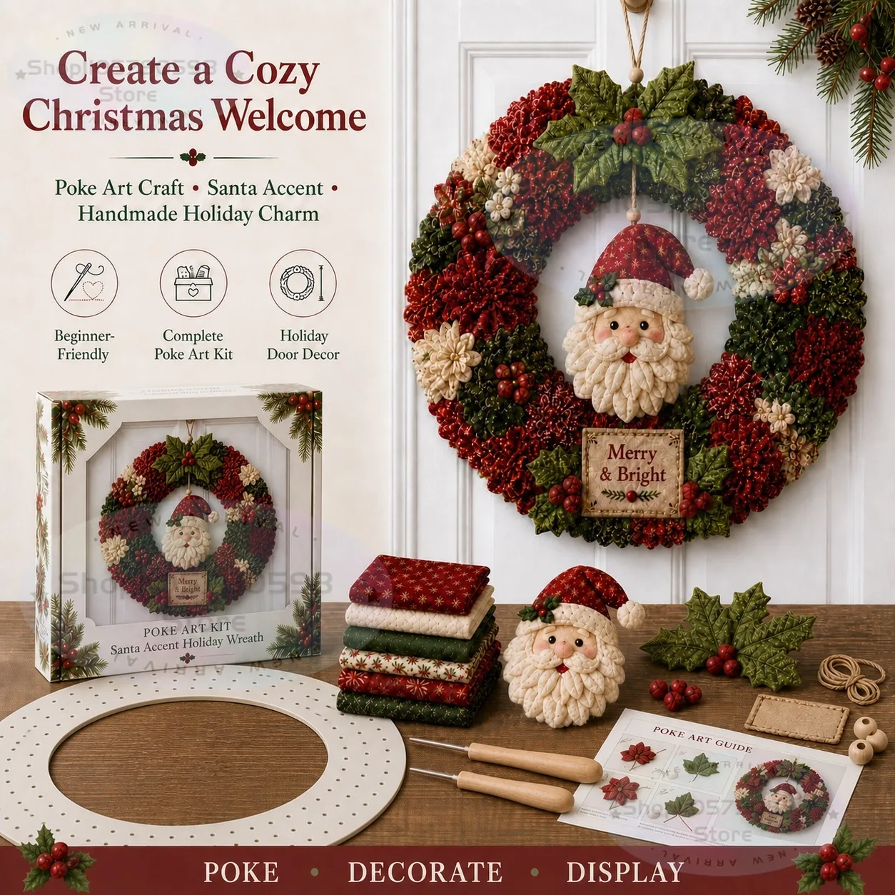 2026 3D Fabric Poke Wreath DIY - đánh giá và giá Art Craft Material