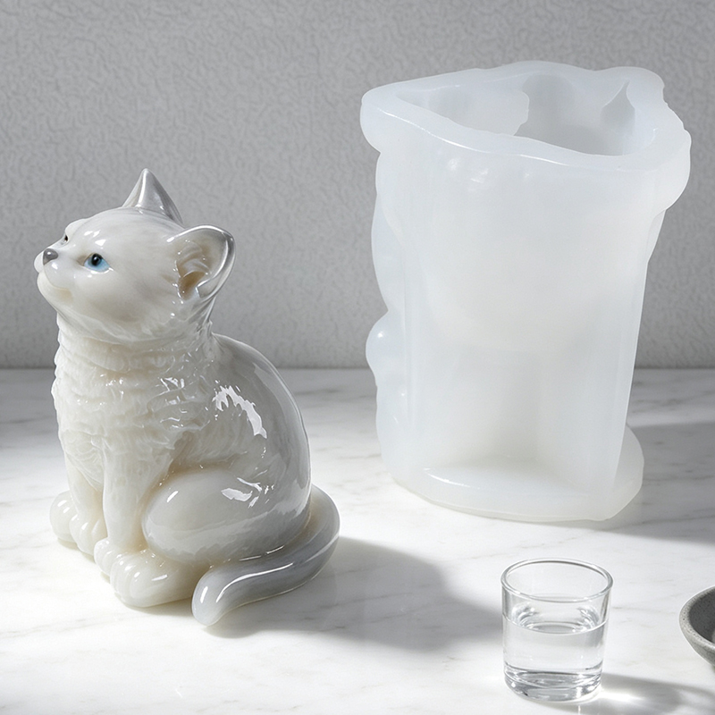 3D Cat Silicone Mold DIY Candl - đánh giá và giá Art Craft Show