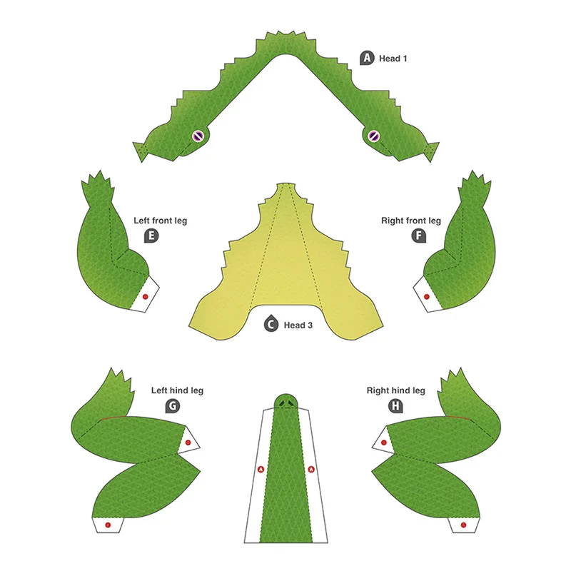 Crocodile Folding Origami Art  - đánh giá và giá Art Craft Center