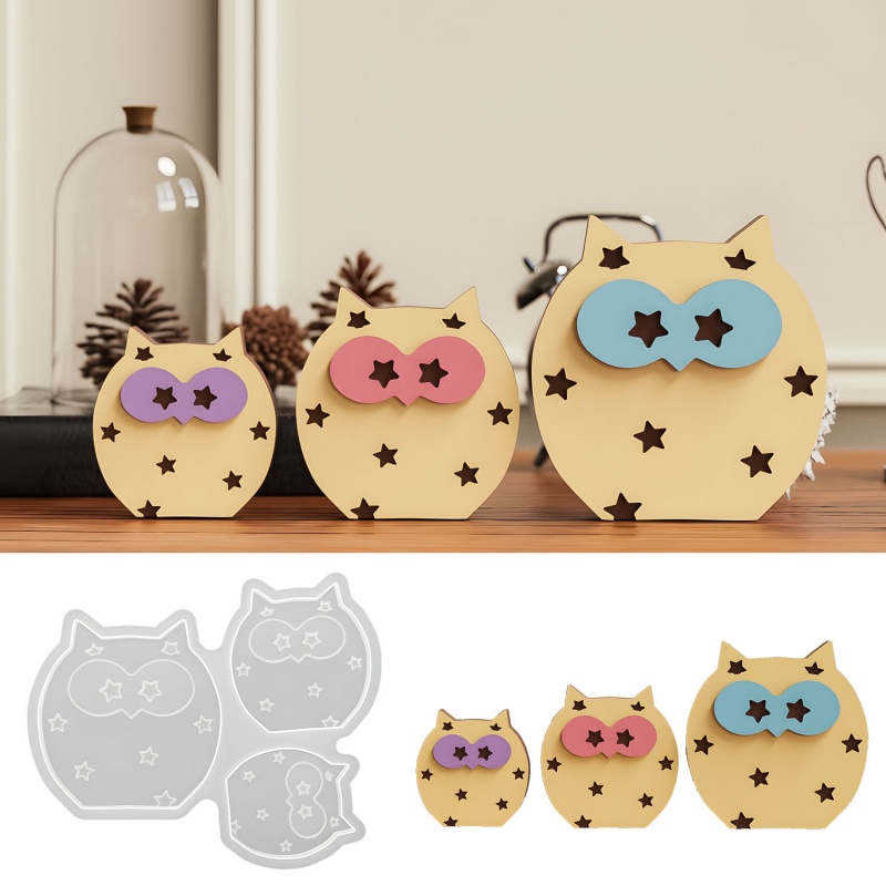 Owl Desktop Ornament Silicone  - đánh giá và giá Art Craft Show