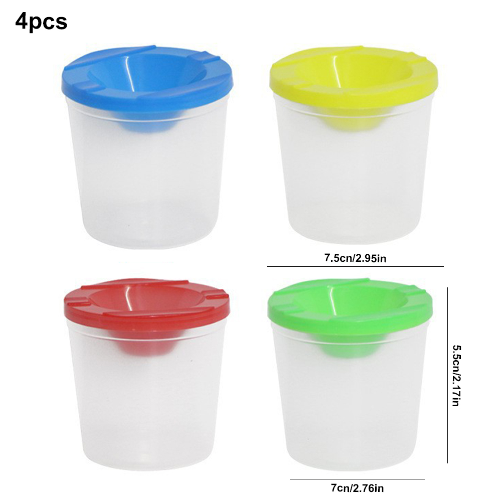 Paint Cups with Colored Lids P - đánh giá và giá Art Craft Cup
