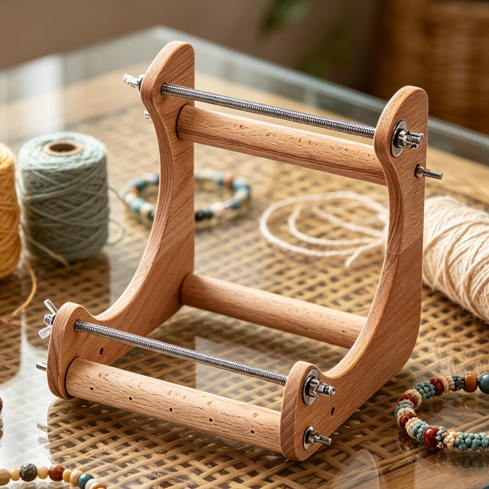 Wood Beading Loom Adjustable V - đánh giá và giá Loom Weaving Frame