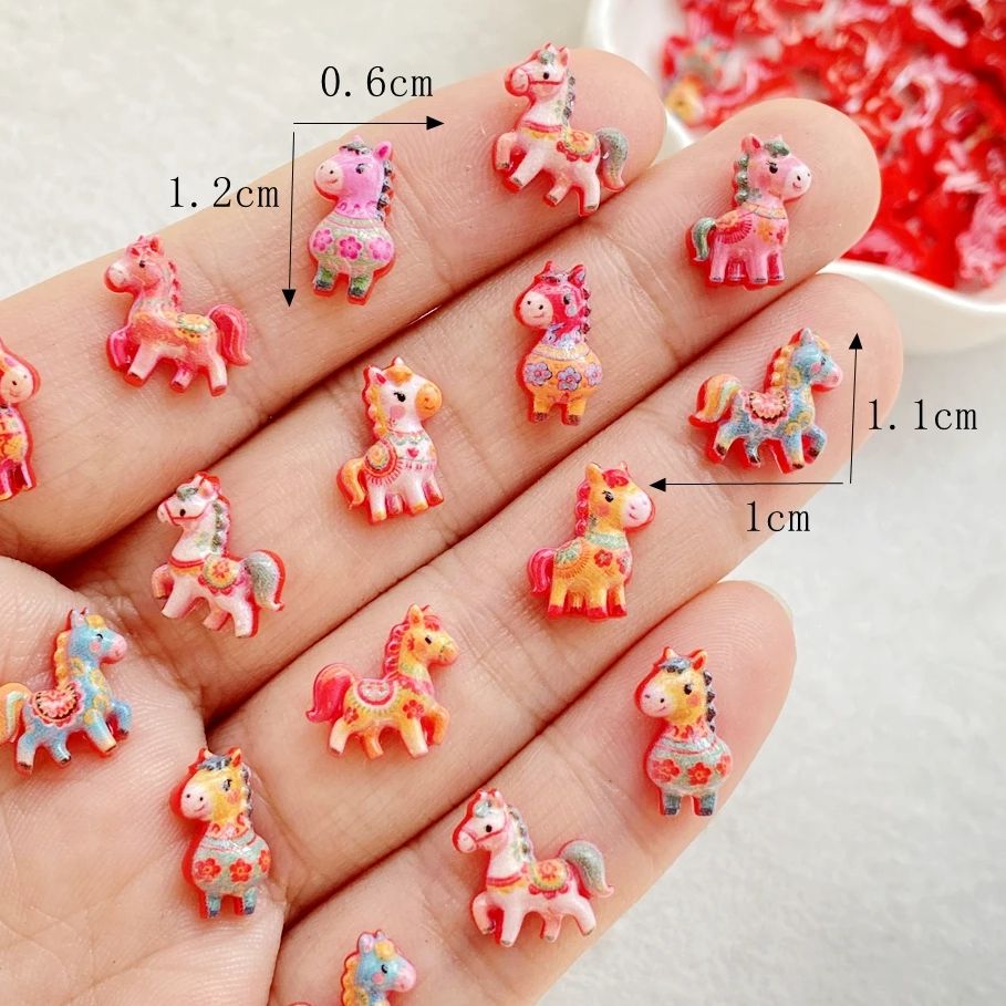 50pcs Resin Cute Mini Red Anim - đánh giá và giá Art Craft New Year