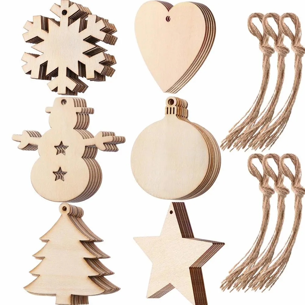 10/20/50Pcs DIY Wooden Christm - đánh giá và giá Art Craft New Year