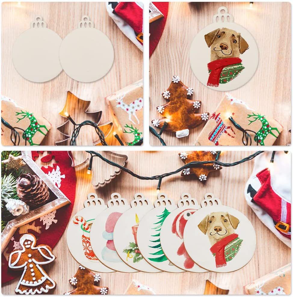 10/20/50Pcs DIY Wooden Christm - đánh giá và giá Art Craft New Year