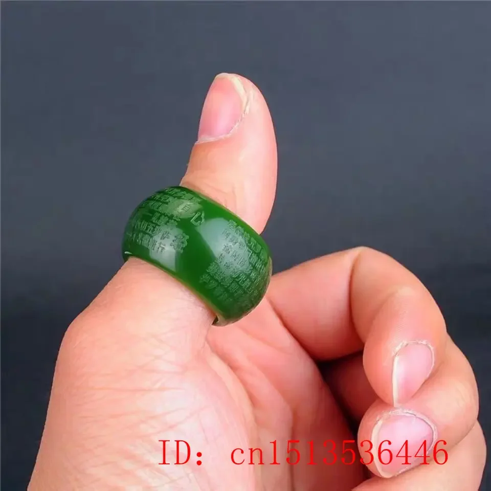 Natural Green Jade 22mm Ring H - đánh giá và giá Art Craft Material