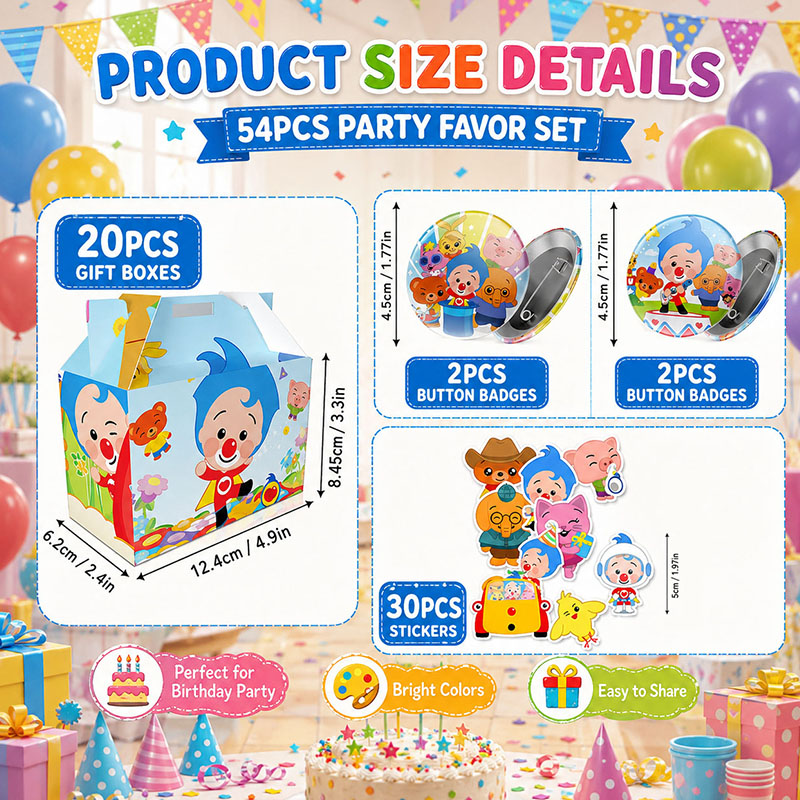 Clown Cartoon Pattern Paper Bo - đánh giá và giá Art Craft New Year