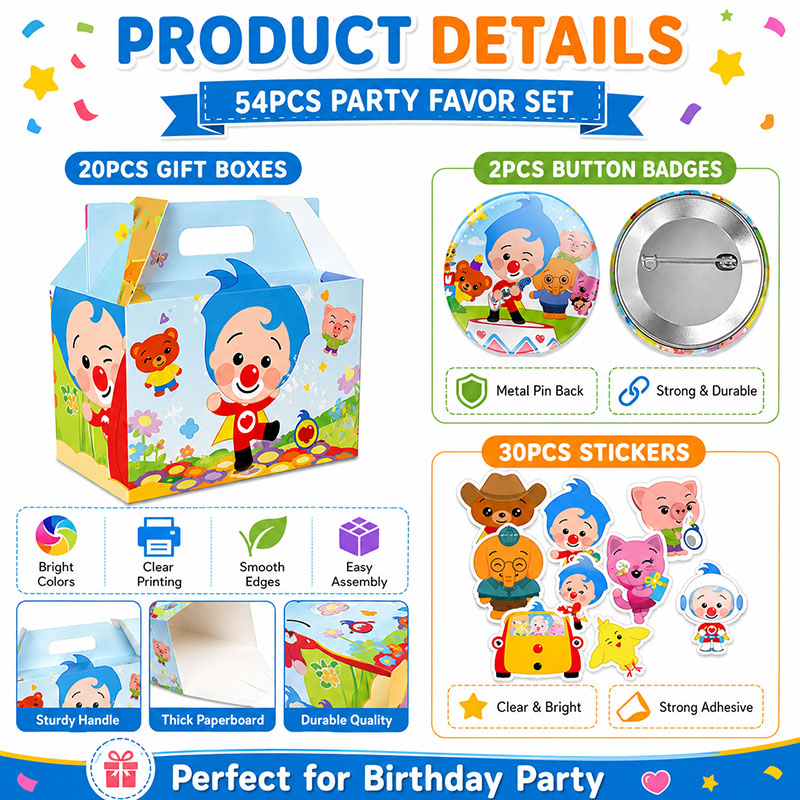 Clown Cartoon Pattern Paper Bo - đánh giá và giá Art Craft New Year