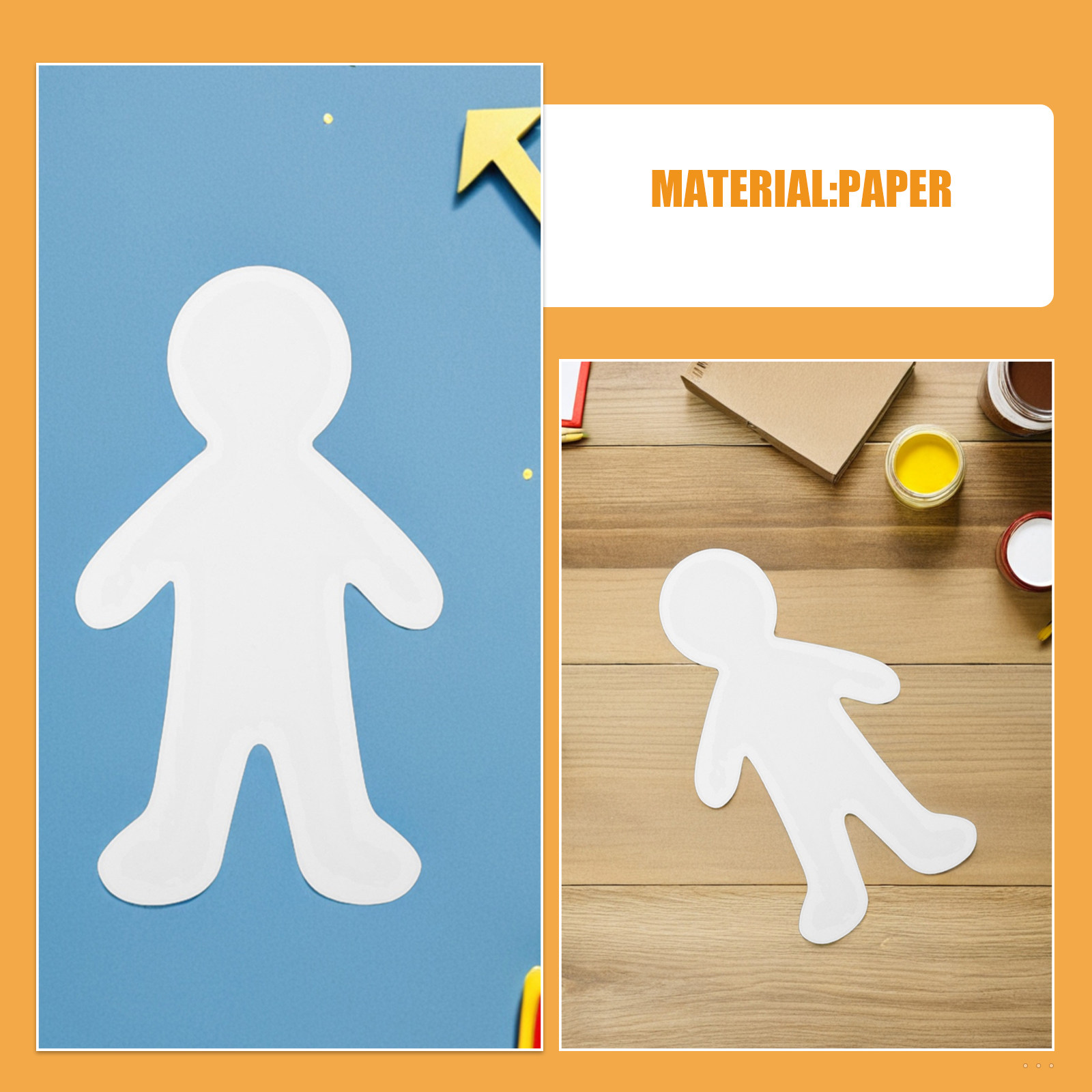 Blank People Cardboard Cutouts - đánh giá và giá Art Craft For Preschoolers