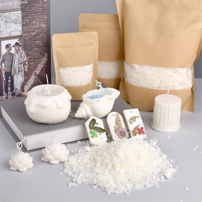 50-1000g Natural Pure Soy Wax  - đánh giá và giá Candle Making Wax