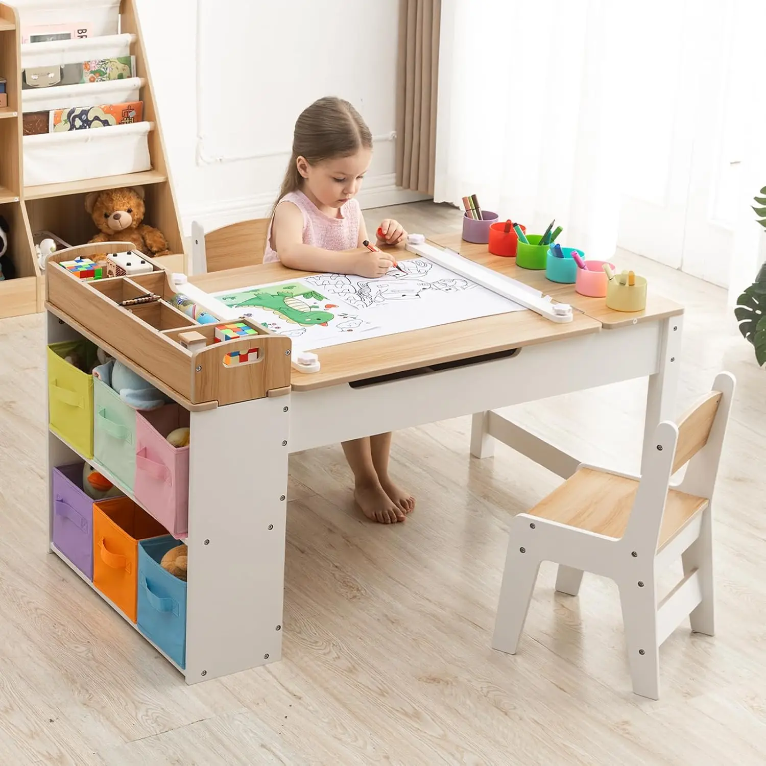 Kids Art Table and Chair Set w - đánh giá và giá Art Craft For Toddlers