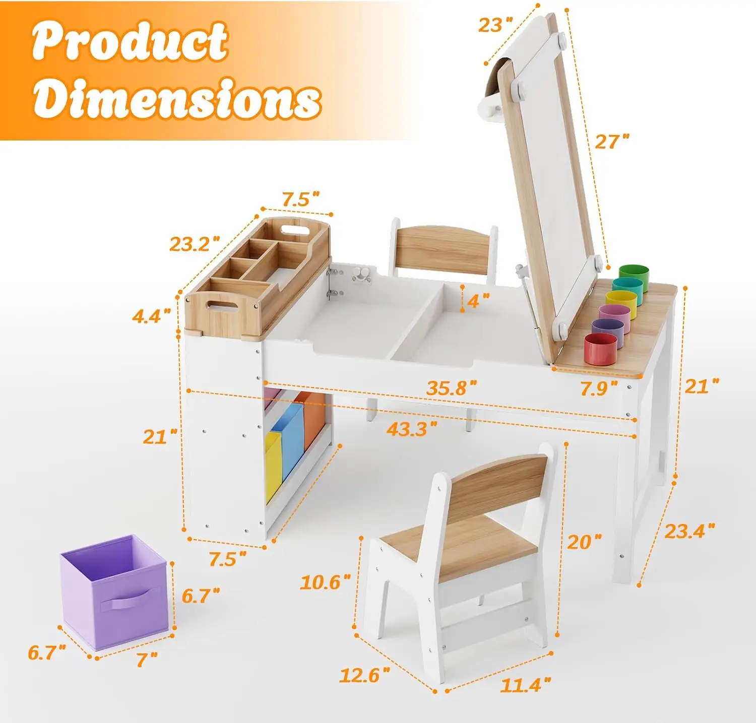 Kids Art Table and Chair Set w - đánh giá và giá Art Craft For Toddlers