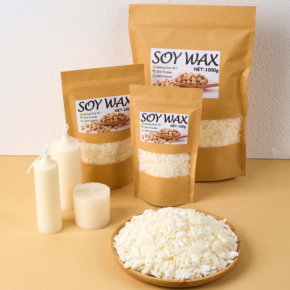 1 Pounds Pure White Soy Wax Fo - đánh giá và giá Candle Making Wax