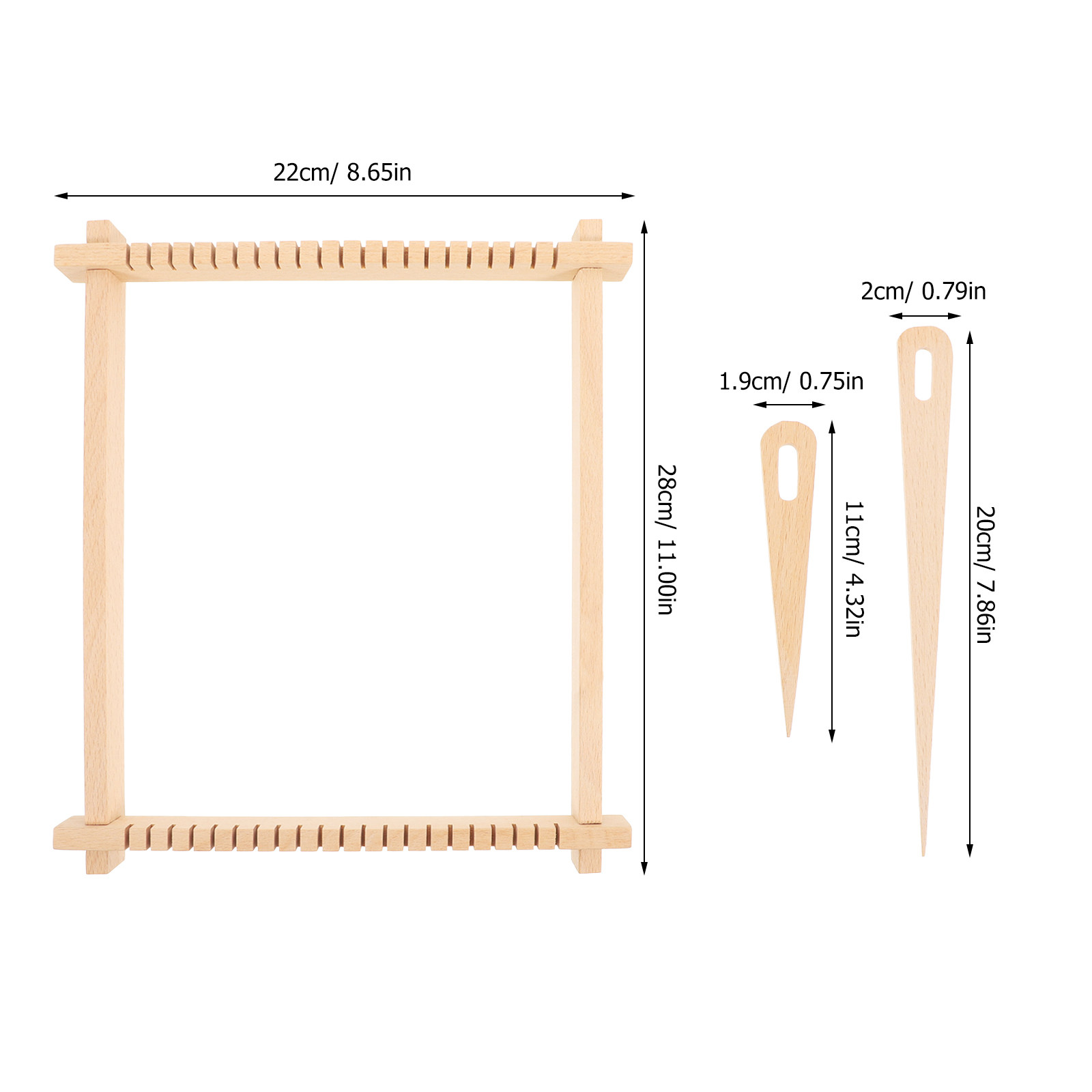 1Set Wooden Frame Weaving Kit  - đánh giá và giá Loom Weaving Frame