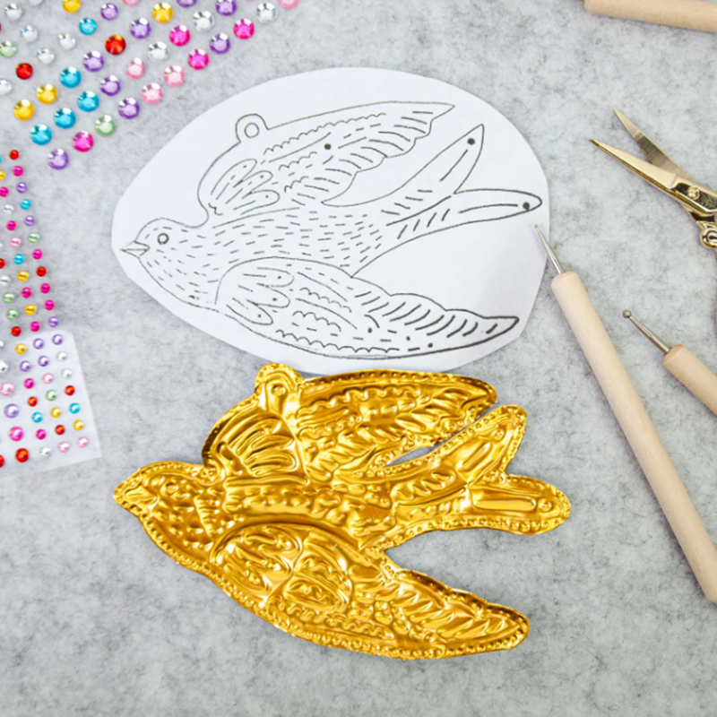DIY Gold Foil Art Relief Chris - đánh giá và giá Art Craft In Paper