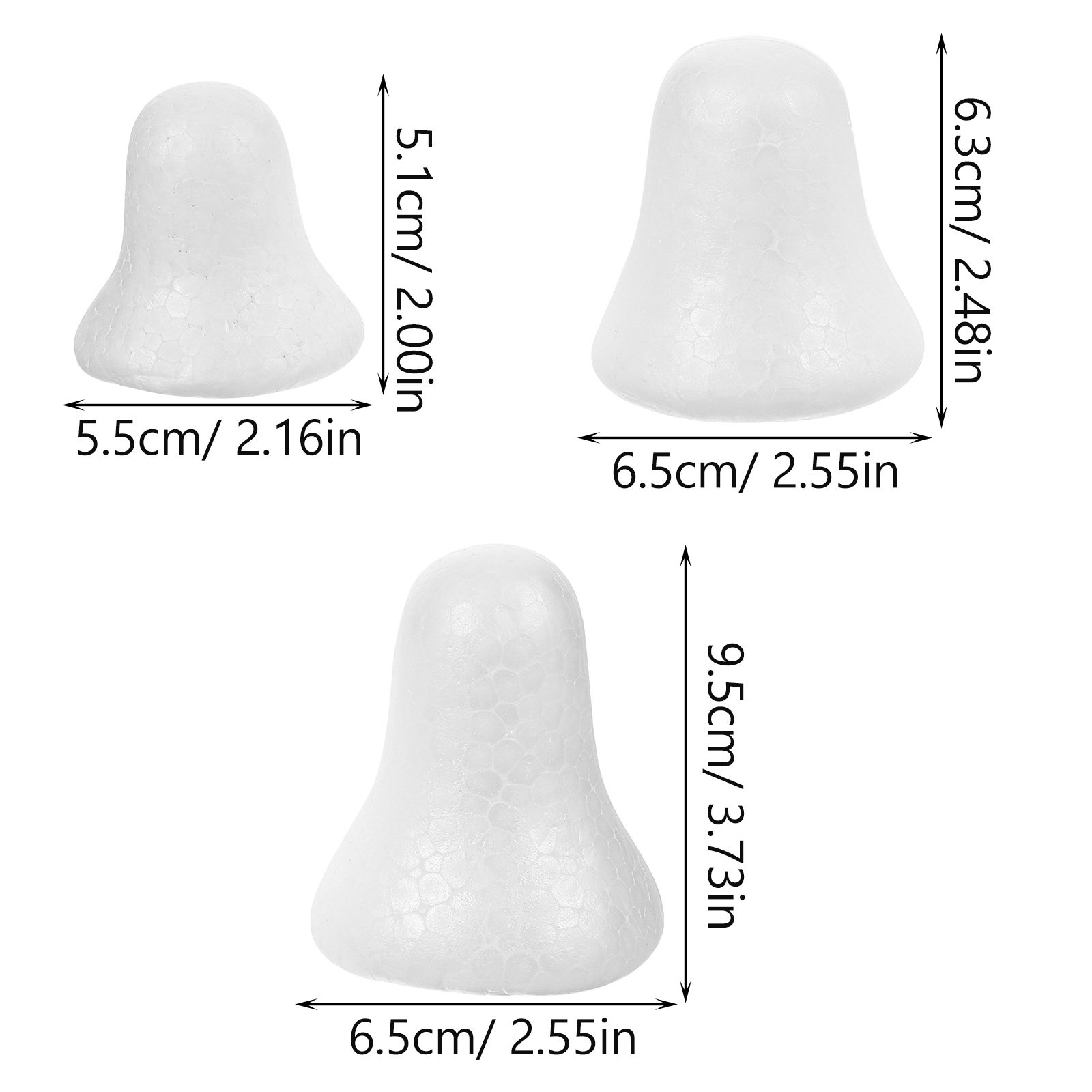 30Pcs Unfinished Foam Bells Cr - đánh giá và giá Art Craft For Preschoolers
