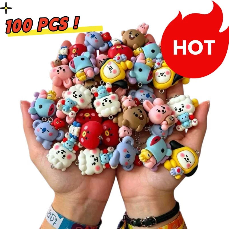 7pcs BT21 Resin Cartoon Charm  - đánh giá và giá Art Craft Material