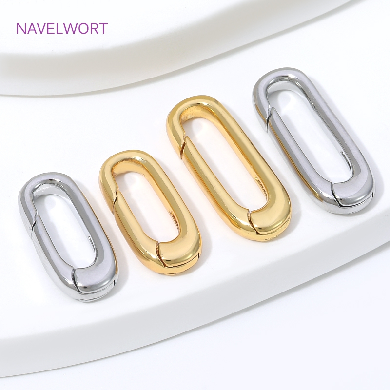 1/2/4Pcs 18K Gold Plated Oval  - đánh giá và giá Art Craft Store