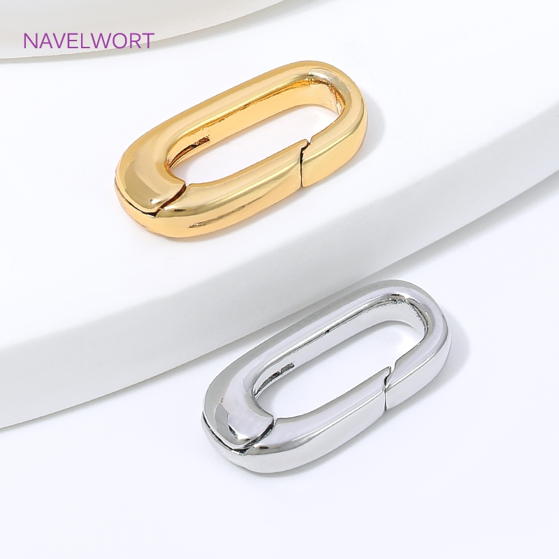 1/2/4Pcs 18K Gold Plated Oval  - đánh giá và giá Art Craft Store