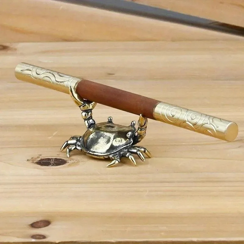 Brass Crab Sculpture Weightlif - đánh giá và giá Art Craft New Year