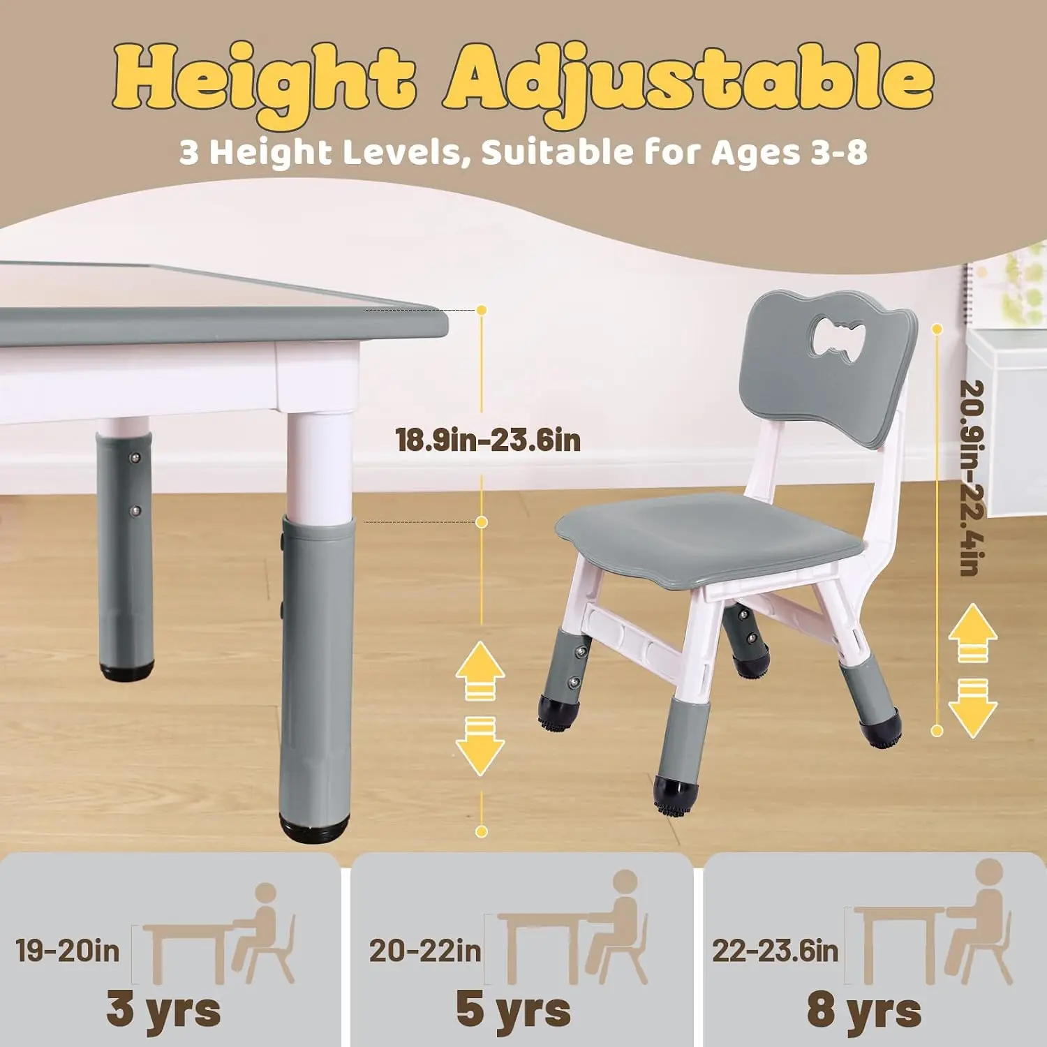 Kids Table and 4 Chairs Set fo - đánh giá và giá Art Craft For Toddlers
