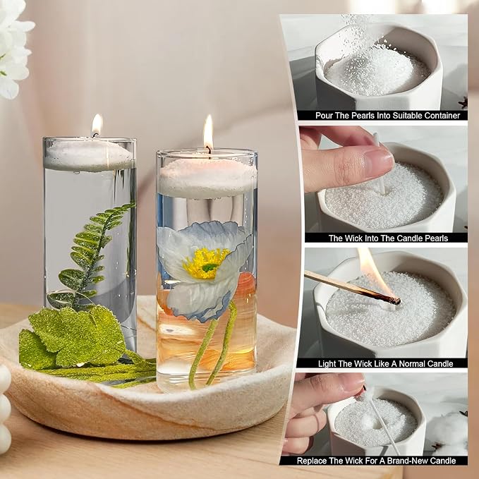 Colorful Pearled Candles Wax w - đánh giá và giá Candle Making Wax
