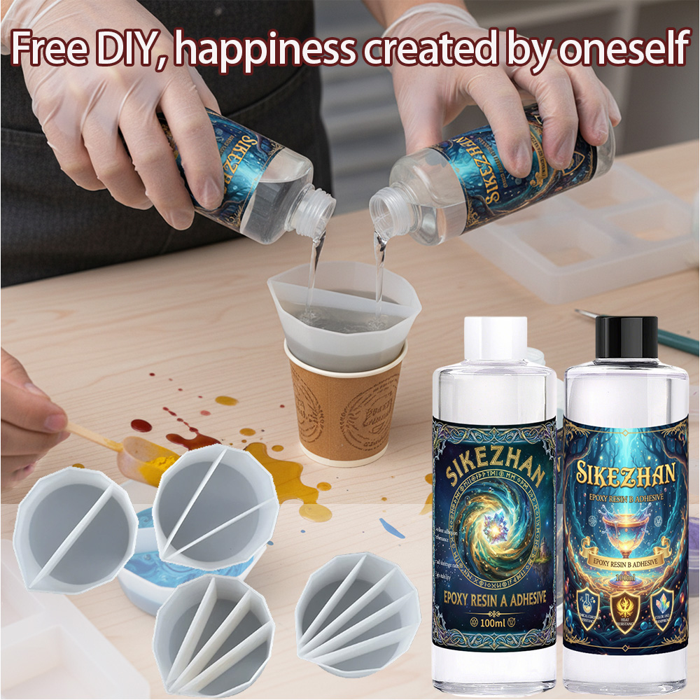 Epoxy Resin Kit with 4 Silicon - đánh giá và giá Art Craft Cup