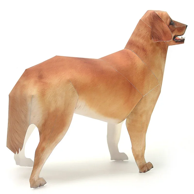 Golden Retriever Dog Paper Mod - đánh giá và giá Art Craft Center