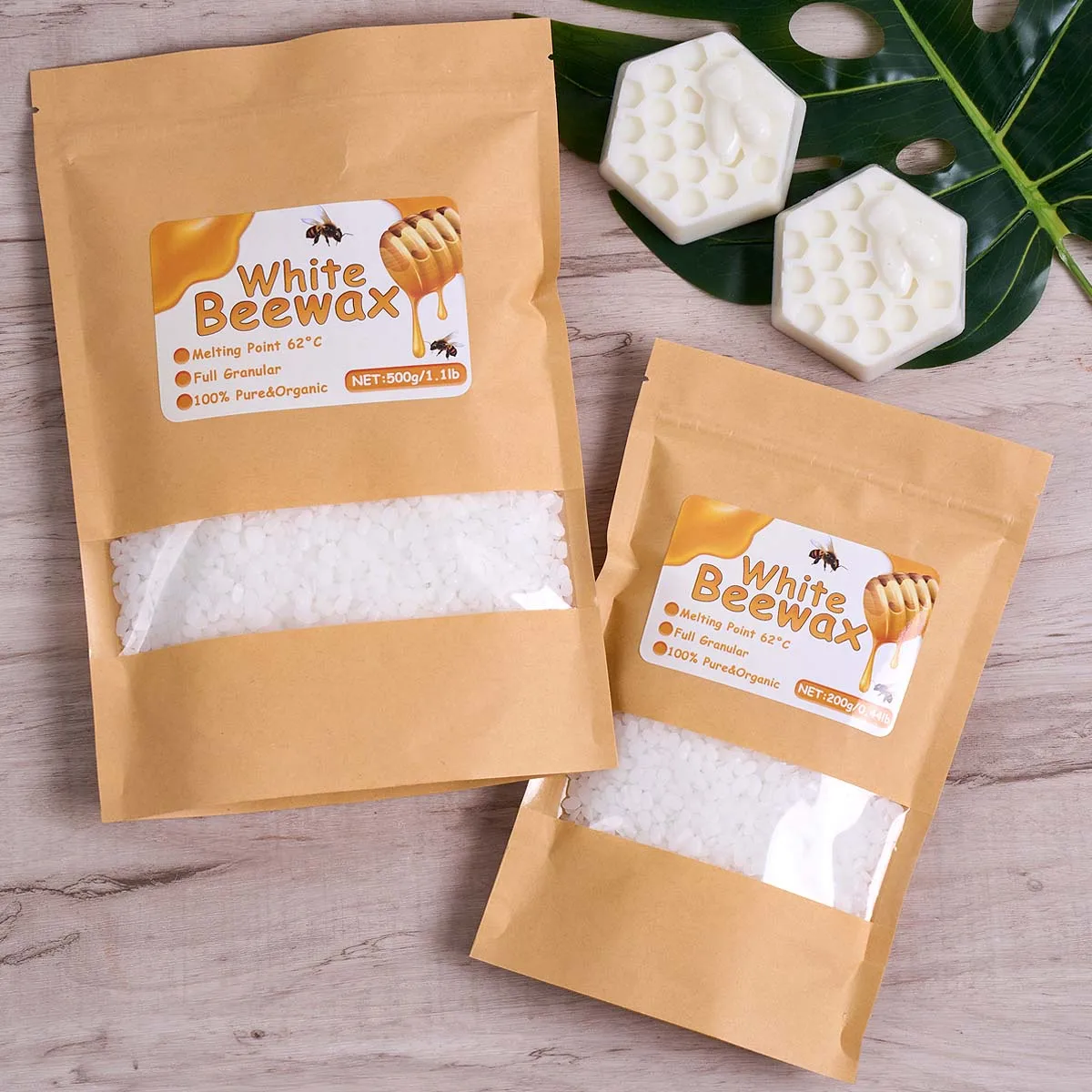 500g White Beeswax DIY Candle  - đánh giá và giá Candle Making Wax