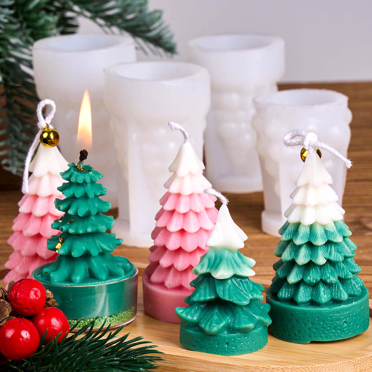 3D Christmas Tree Silicone Can - đánh giá và giá Art Craft Show