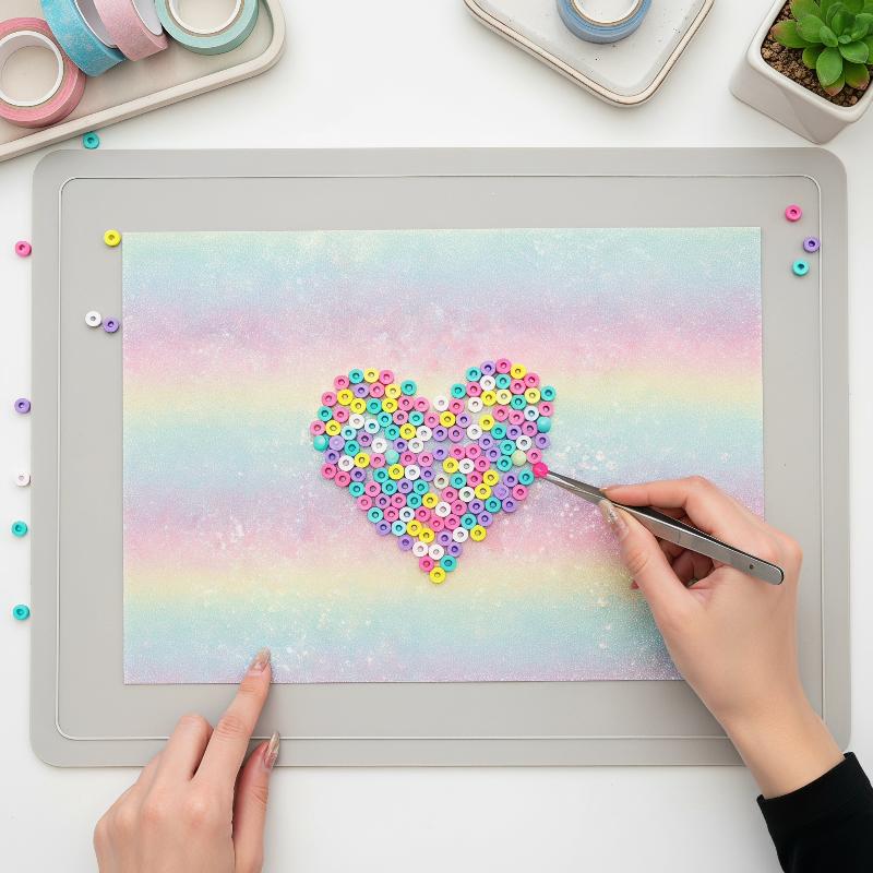 Gradient Glitter Fuse Bead Iro - đánh giá và giá Art Craft In Paper