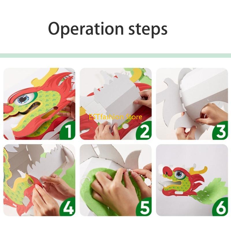 Y5GC Handmade 3D Paper Dragon  - đánh giá và giá Art Craft New Year