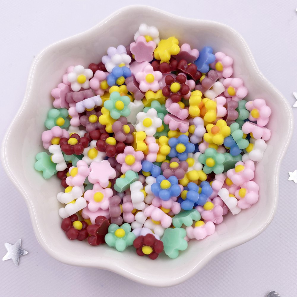 100Pcs 8mm Resin 3D Colorful K - đánh giá và giá Art Craft New Year