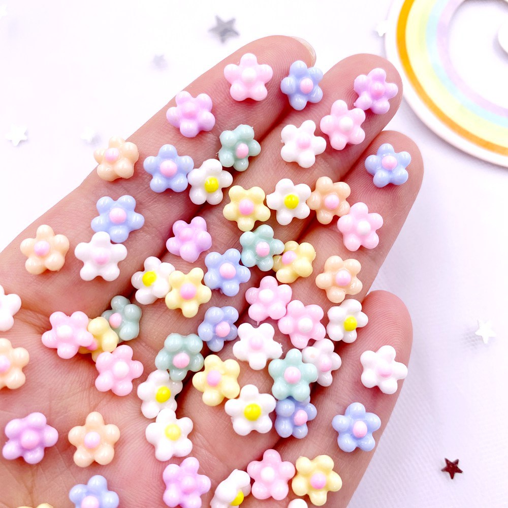 100Pcs 8mm Resin 3D Colorful K - đánh giá và giá Art Craft New Year