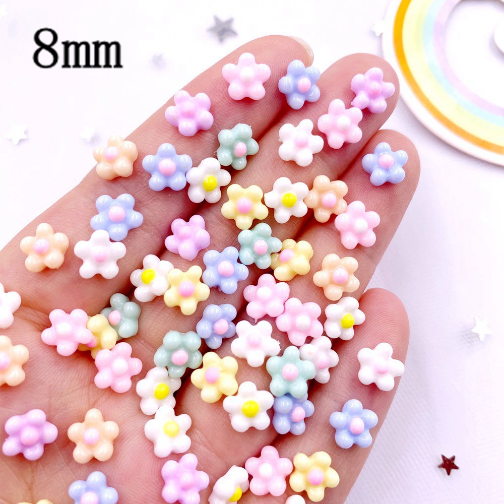 100Pcs 8mm Resin 3D Colorful K - đánh giá và giá Art Craft New Year