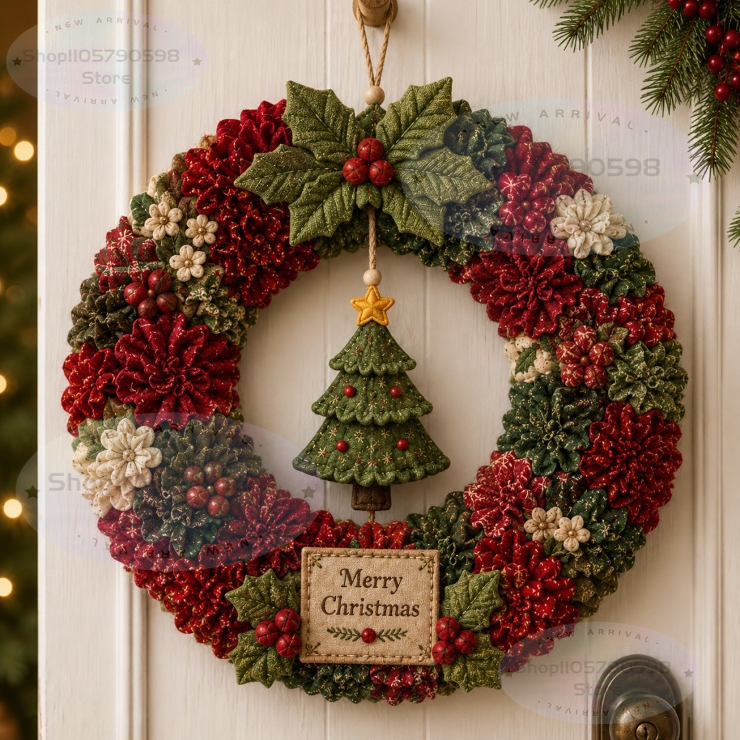 3D Fabric Poke Wreath DIY Kit, - đánh giá và giá Art Craft Material